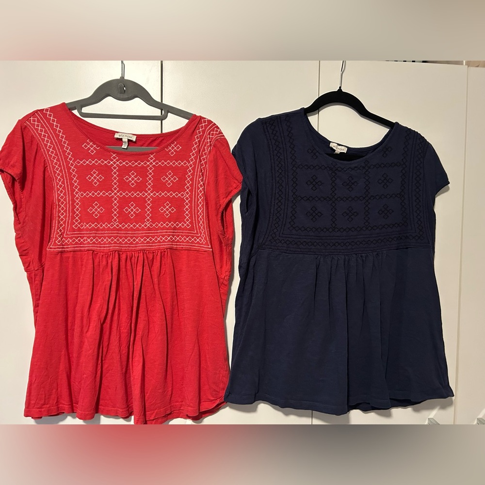 2 Ella Moss Tops (size Large)